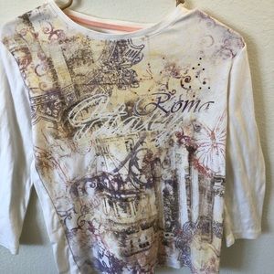 Graphic half sleeve shirt